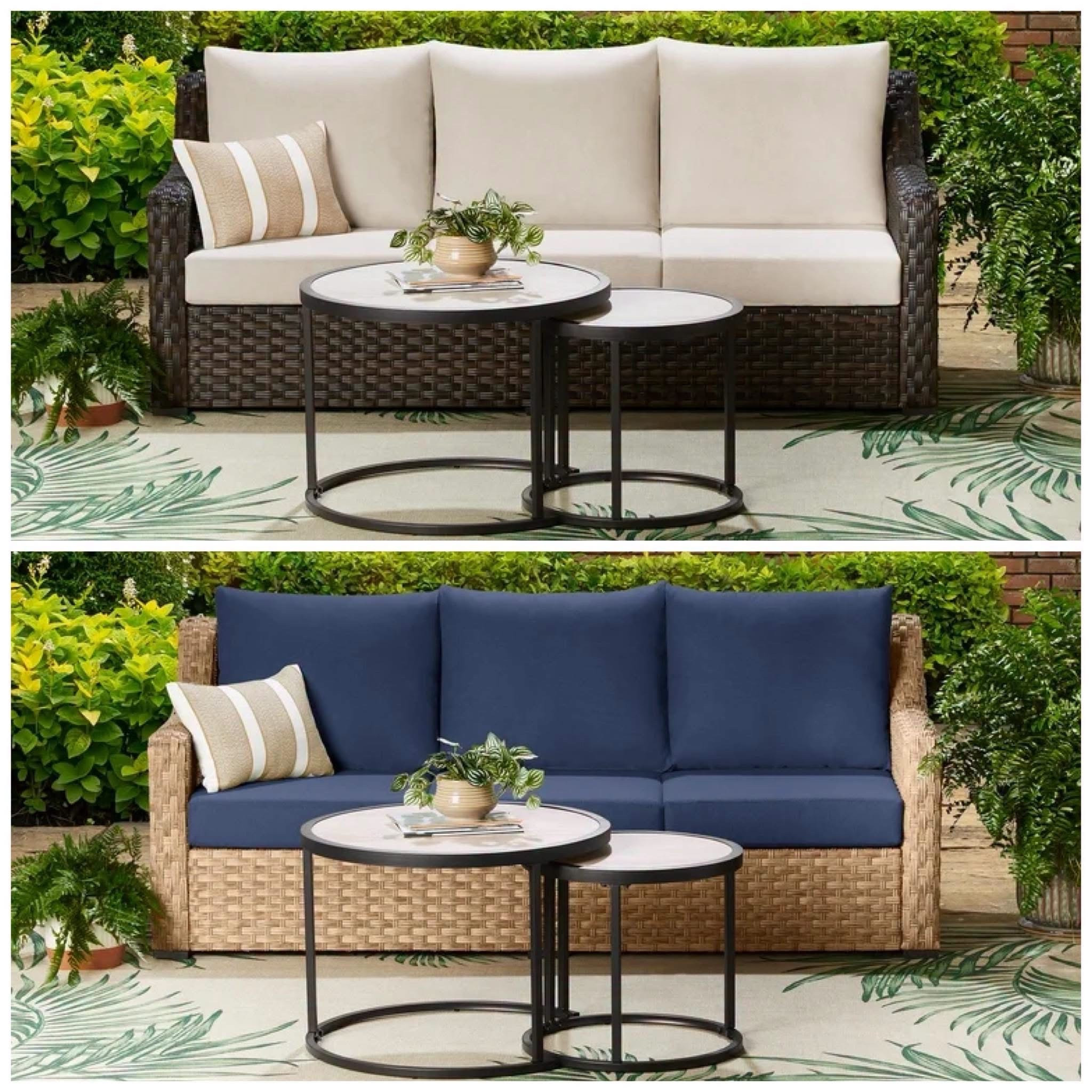 This patio set comes in 3 pretty colors! On sale! 

I’m loving the navy because the cushions would hide any stains! 🙌 Free shipping too! 

Dropping 🔗👇

#LTKootd #LTKdayinmylife #LTKSeasonal