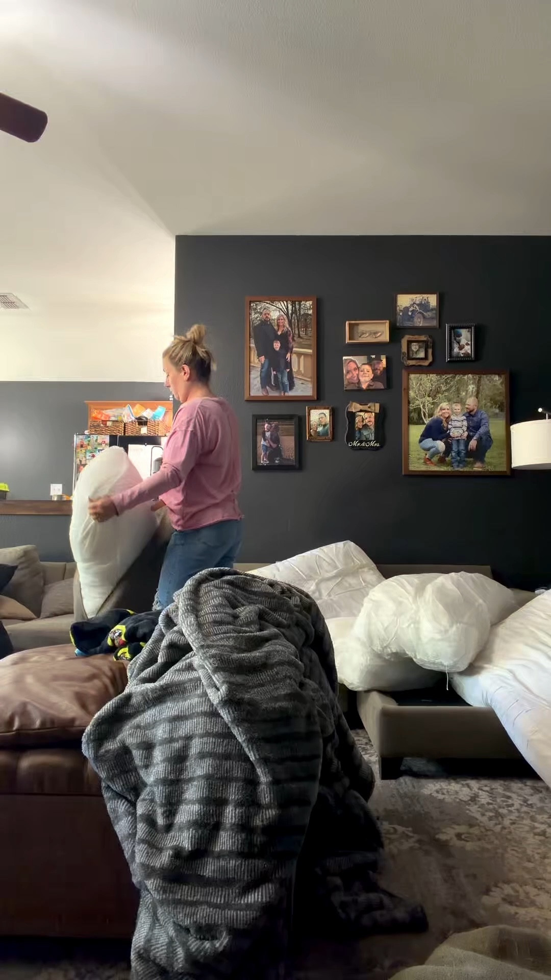 Sunday refresh of my giant couch that smells like dog and sweaty boys! I was so lucky to have purchased this couch second hand, and then discover that the whole thing was washable. I mean, it didn’t say that anywhere but it sure does turn out great in my washing mashine! 

#LTKdayinmylife #LTKmomlife #LTKHome