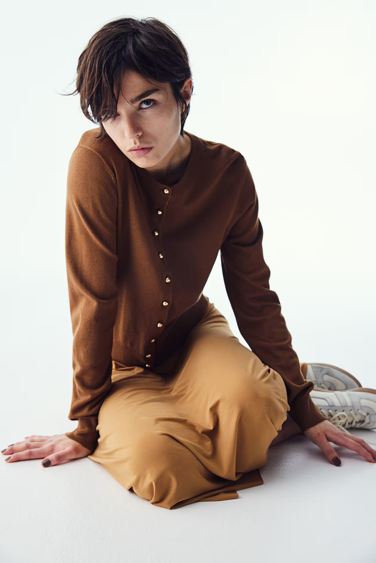 Gestrickter Cardigan - Braun - Ladies | H&M DE | H&M (DE, AT, CH, NL, FI)