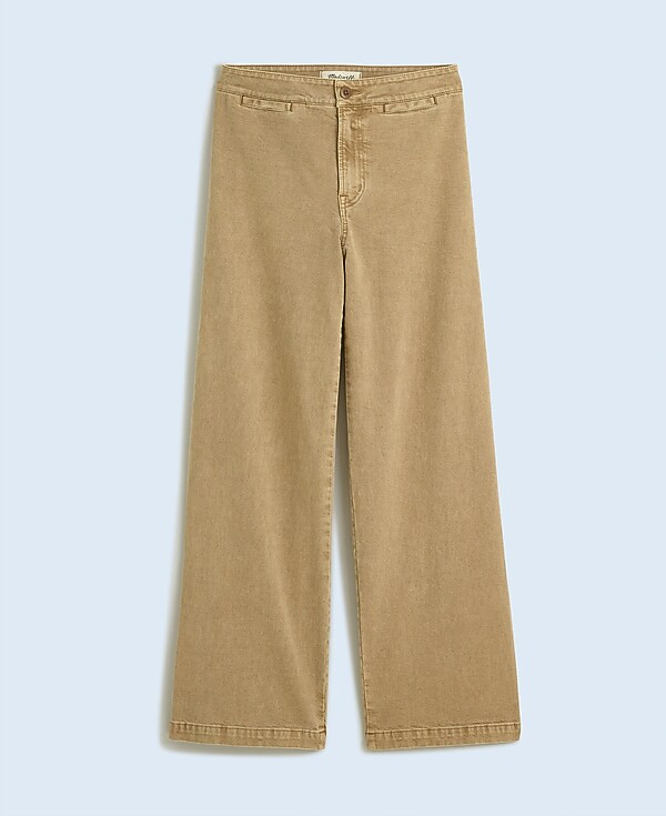 The Curvy Emmett Wide-Leg Crop Pant: Welt Pocket Edition | Madewell | Madewell
