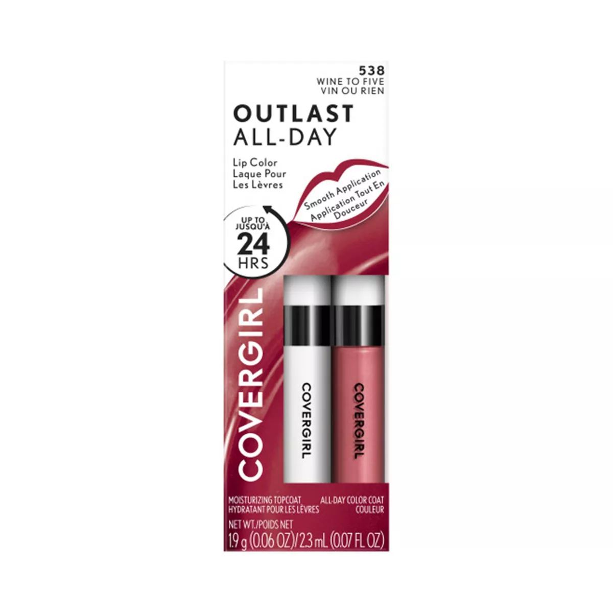 COVERGIRL Outlast All-Day Lip Color withTopcoat - 0.077 fl oz | Target