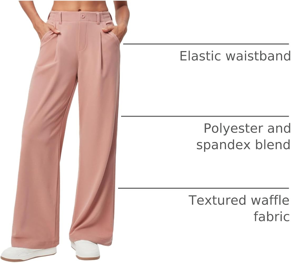 Ewedoos Wide Leg Pants Woman Stretchy Work Dress Pants Women Trendy 2026 Business Casual Outfits ... | Amazon (US)