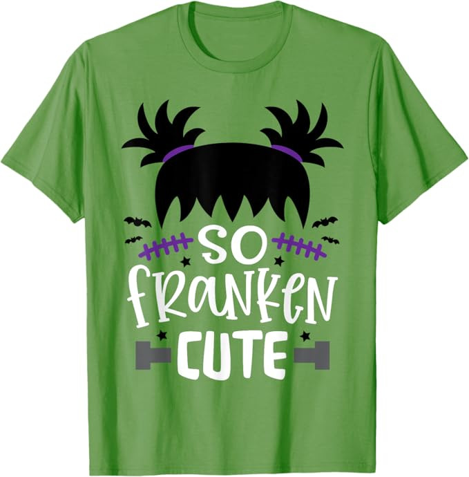So Franken Cute Girl Tee Toddler Halloween Costume for Girl T-Shirt | Amazon (US)