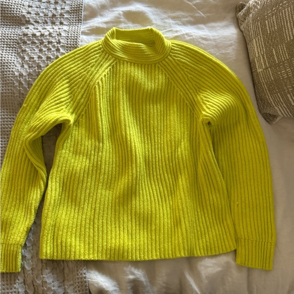 Banana Republic Women's Bright Yellow Turtleneck Sweater | Poshmark