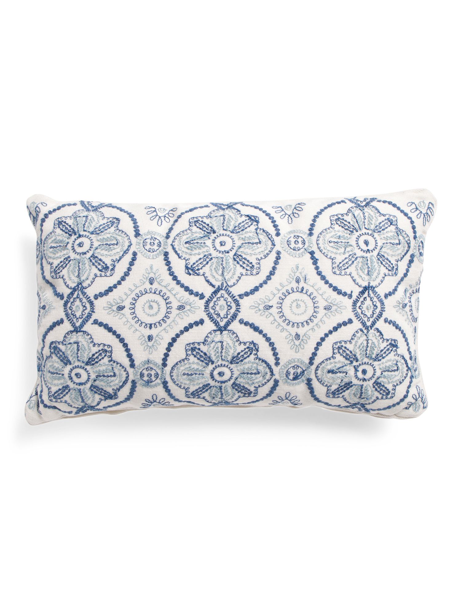14x24 Indoor Outdoor Celeste Embroidered Pillow | TJ Maxx