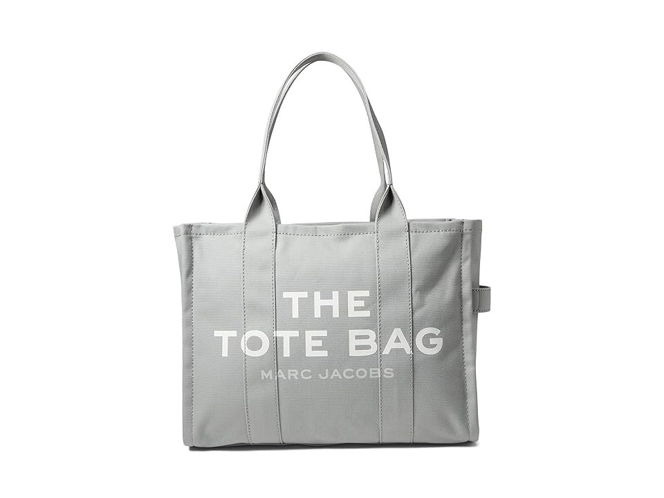 Marc Jacobs The Large Tote Tote Handbags Wolf Grey, Canvas/Cotton | Zappos