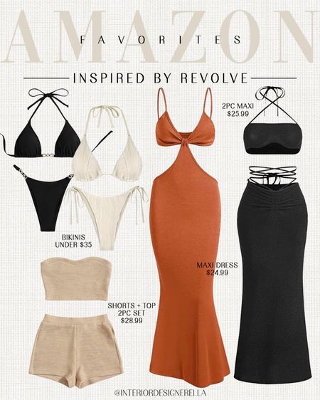 Amazon finds with REVOLVE vibes!✨ Maxi dresses under $30 + bikinis under $35!✨Click on the “Shop OOTD Collages” collections on my LTK to shop!🤗 Have an amazing day!! Xo!!

#LTKunder50 #LTKFind #LTKunder100