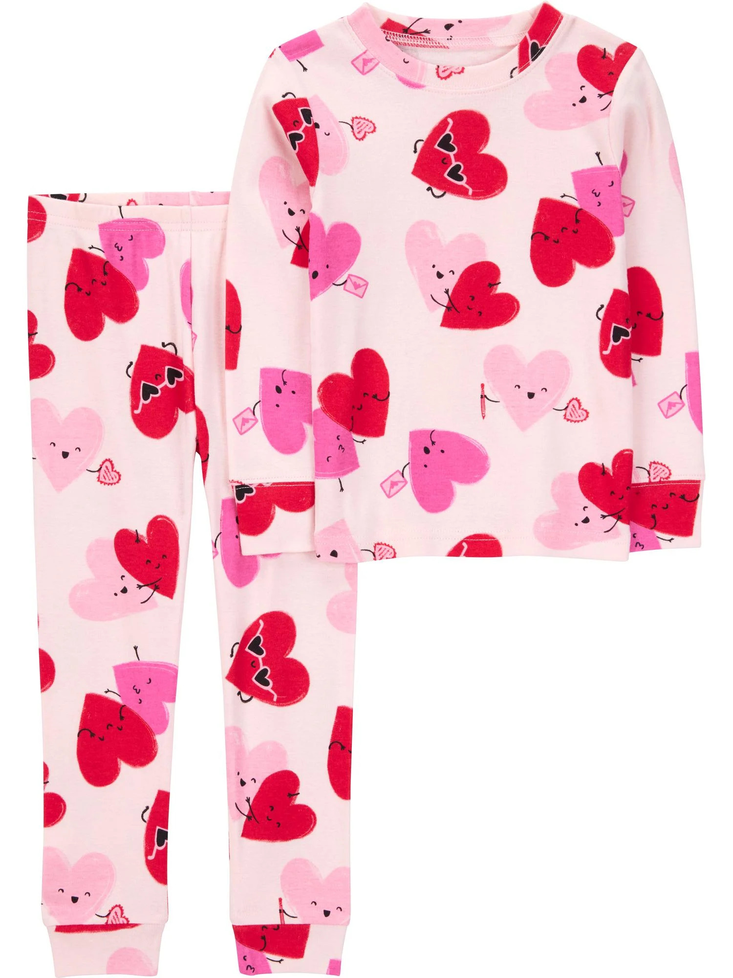 Carter's Child of Mine Baby and Toddler Valentine's Day Pajamas Set, 2-Piece, Sizes 12M-5T | Walmart (US)