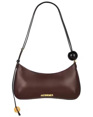 JACQUEMUS Le Bisou Perle Bag in Medium Brown | FWRD | FWRD 