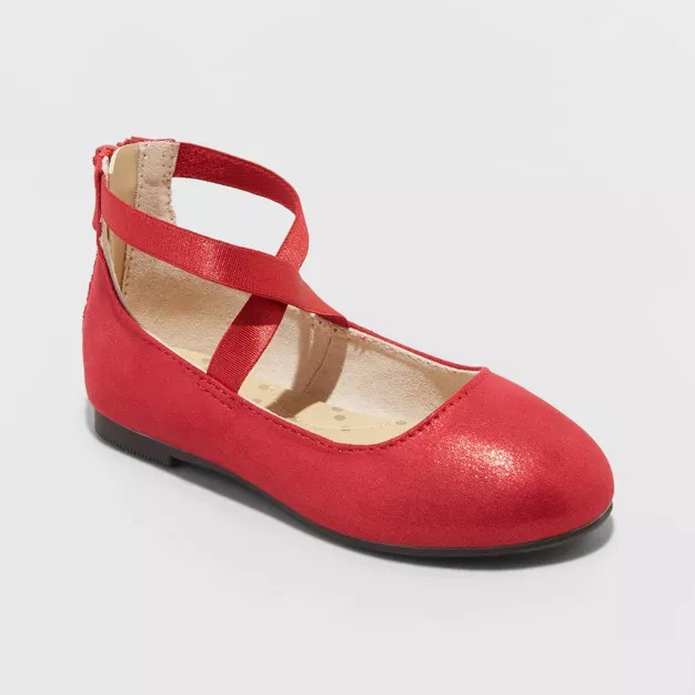 Toddler Girls' Trinity Slip-On Ballet Flats - Cat & Jack™ | Target