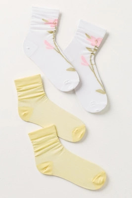 Sheer Icon Socks, Set of 2 | Anthropologie (US)