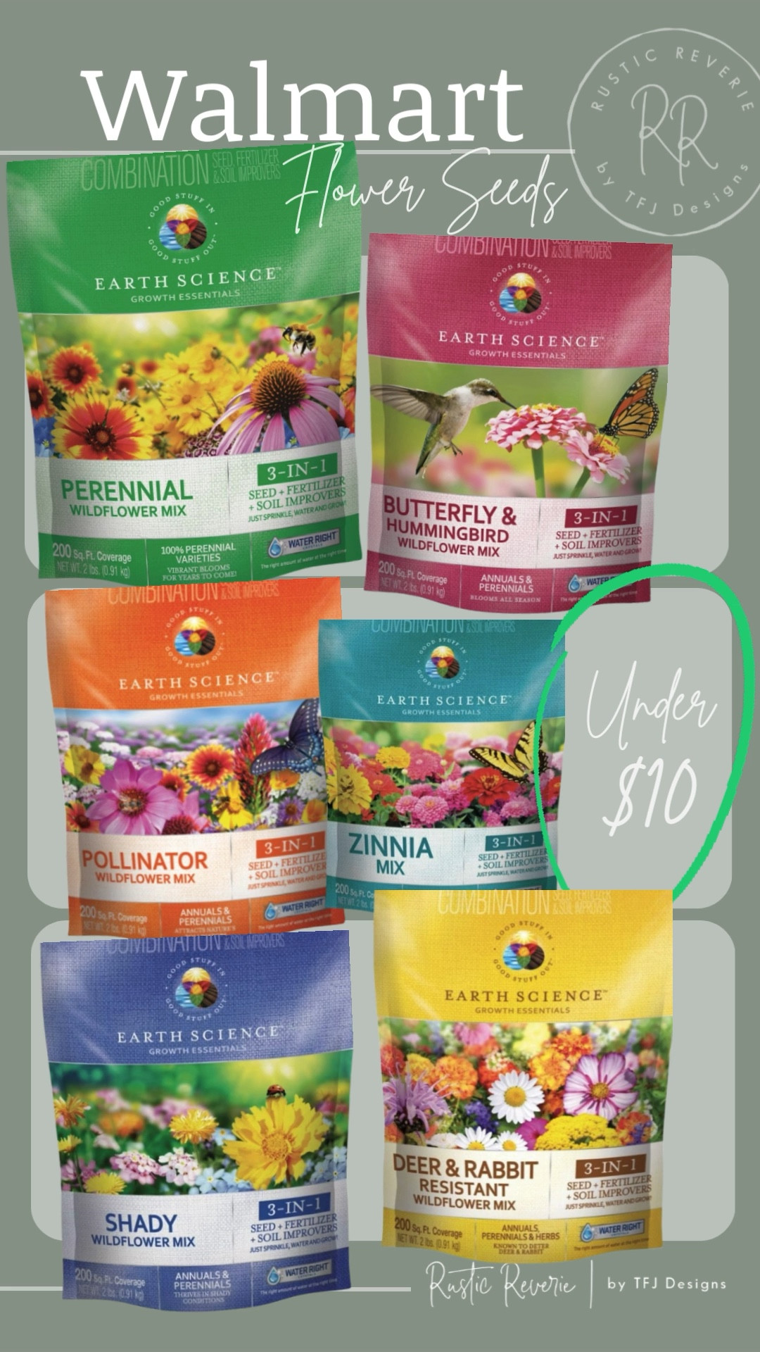Under $10 🌸 It’s time to start making your garden dreams come true! I bought the Perennial Wildflower Mix seeds last year, and even though I tried them late in the season, I still had great success! I’m excited to get them down earlier this year. 🌼 cottage garden gardening gardener spring flowers walmart backyard patio furniture porch pool landscape landscaping refresh planter entry front door

#LTKHome #LTKSaleAlert #LTKSeasonal