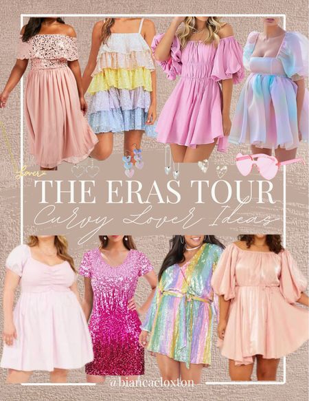 The Eras Tour CURVY Outfit Ideas || Taylor Swift Lover Album 

Pink dress, Pastel dress, sequin dress, heart glasses, Lover, Swiftie, Concert Outfit, Plus Size, Curvy 



#LTKstyletip #LTKunder50 #LTKFind