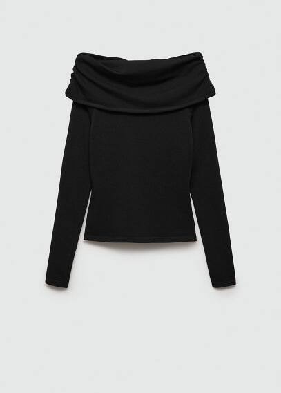 MANGO - Off shoulders sweater black - L - Women | MANGO (US)