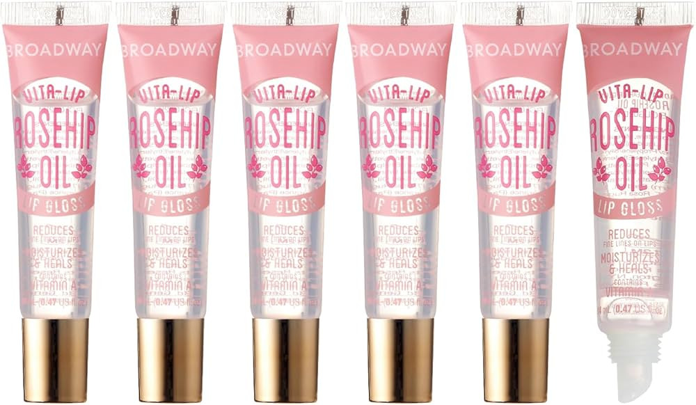 Ruby Kisses Broadway Lip Gloss Vita-Lip Clear Lip Gloss, Moisturizing, Soothing, Super Glossy wit... | Amazon (US)