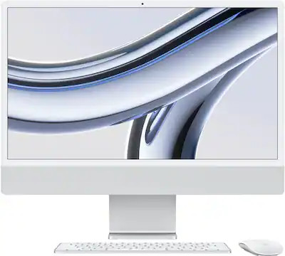 Apple - iMac 24" All-in-One - M3 chip - 8 Core CPU - 10 Core GPU - 8GB Memory - 512GB - Silver | Best Buy U.S.
