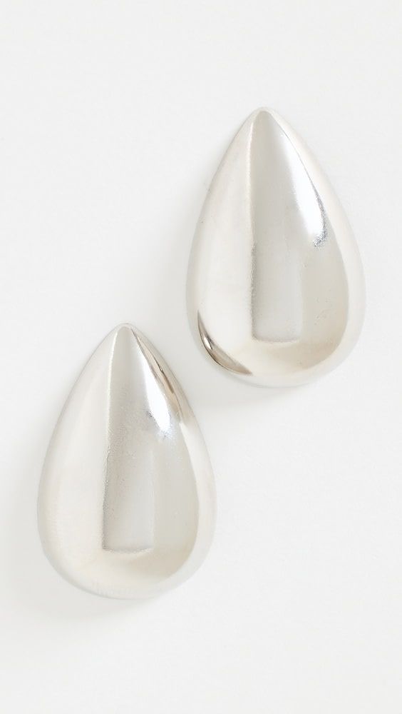 By Adina Eden Solid Chunky Teardrop Hoop Earrings | Shopbop | Shopbop