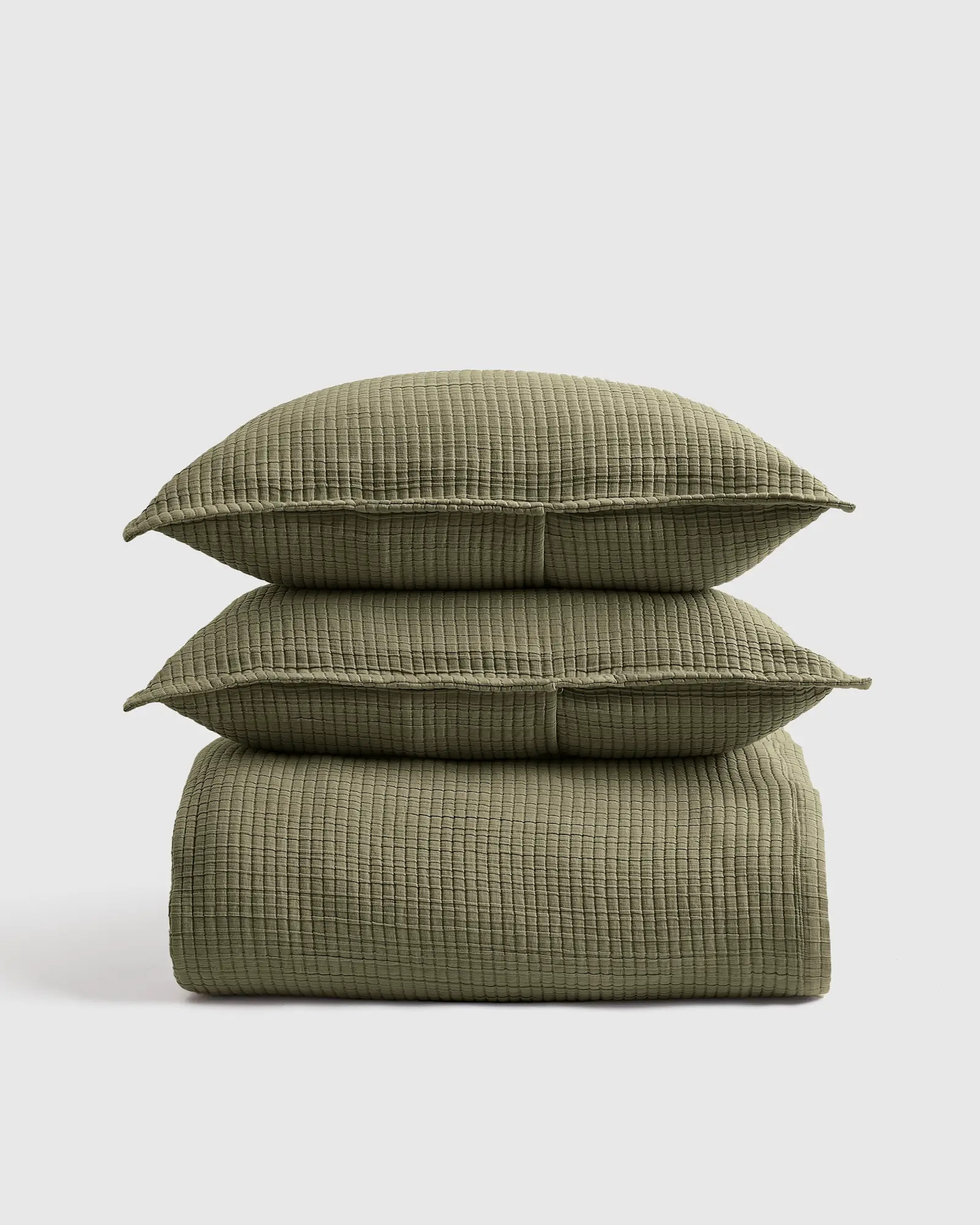 Organic Ribbed Cotton Coverlet Set | Quince