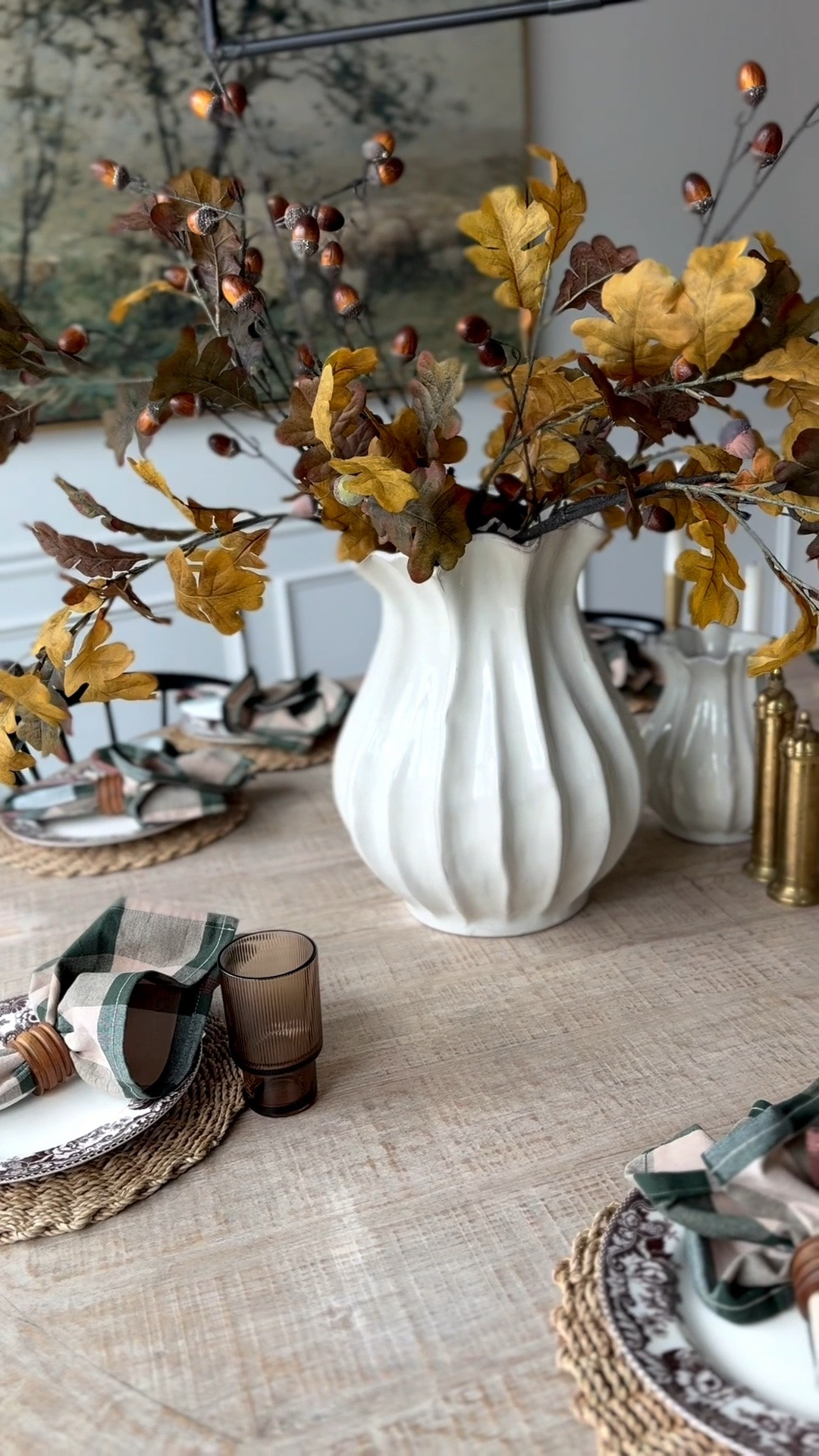A simple fall table, but with those extra touches that make it feel so special. Layered textures, vintage-inspired dishes, warm autumn tones, and the cutest little napkin detail to pull it all together.

Because apparently I’m the kind of person who gets way too excited about a beautifully folded napkin. 😂

#LTKHome