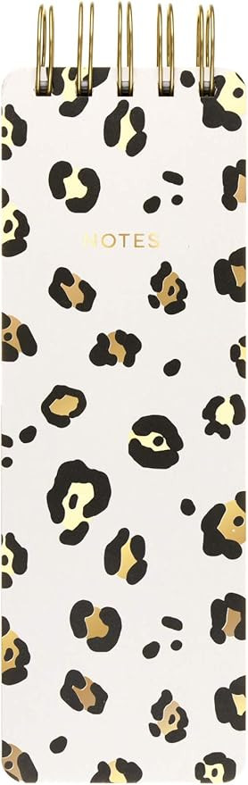 Eccolo Spiral Memo List Pad, Sturdy Covers, 3x8.5", 300 Pages, Leopard | Amazon (US)