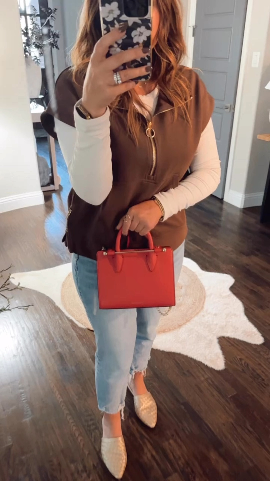 My fave little red handbag is on sale!!! It’s a bit of a splurge but the quality is AMAZING, the bag is so elegant but can be dressed up or down, and the red is such a perfect red! It literally can go with any color!! #strathberry 

#LTKVideo #LTKSaleAlert #LTKFallSale