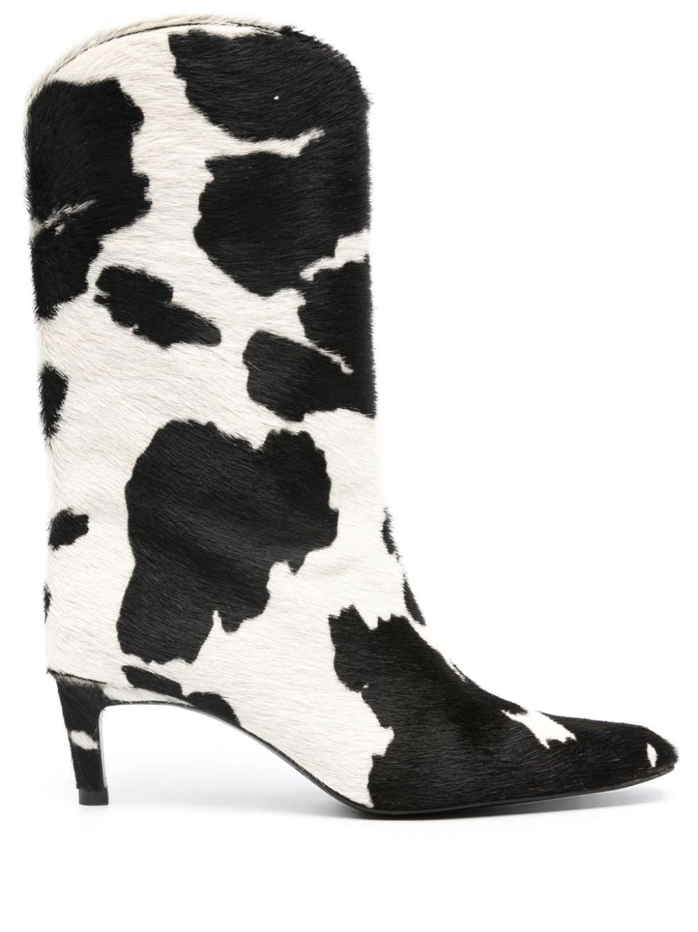Bimba y Lola 60mm cow-print Boots - Farfetch | Farfetch Global