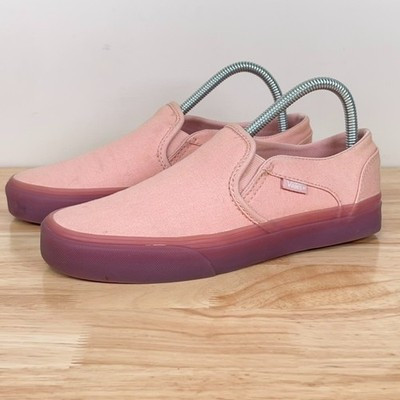 Vans Womens 8 Classic Slip On Light Pink Mauve Gum Shoes Spring Summer 721356 | eBay US