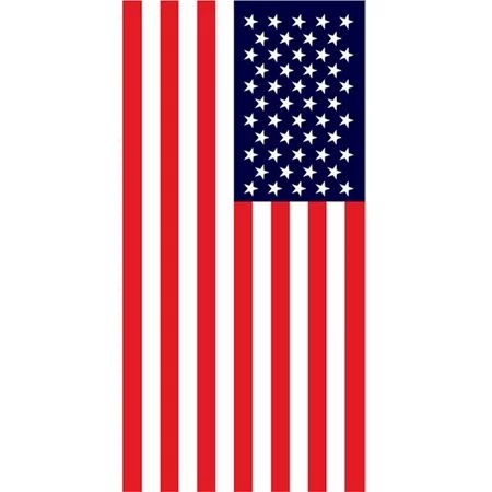 USA Flag Printed Soft Cotton Beach Towel 28" x 58" | Walmart (US)