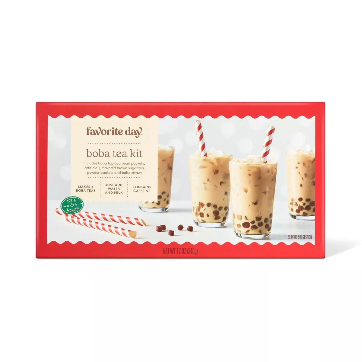 Christmas Boba Tea Kit - 12oz - Favorite Day™ | Target