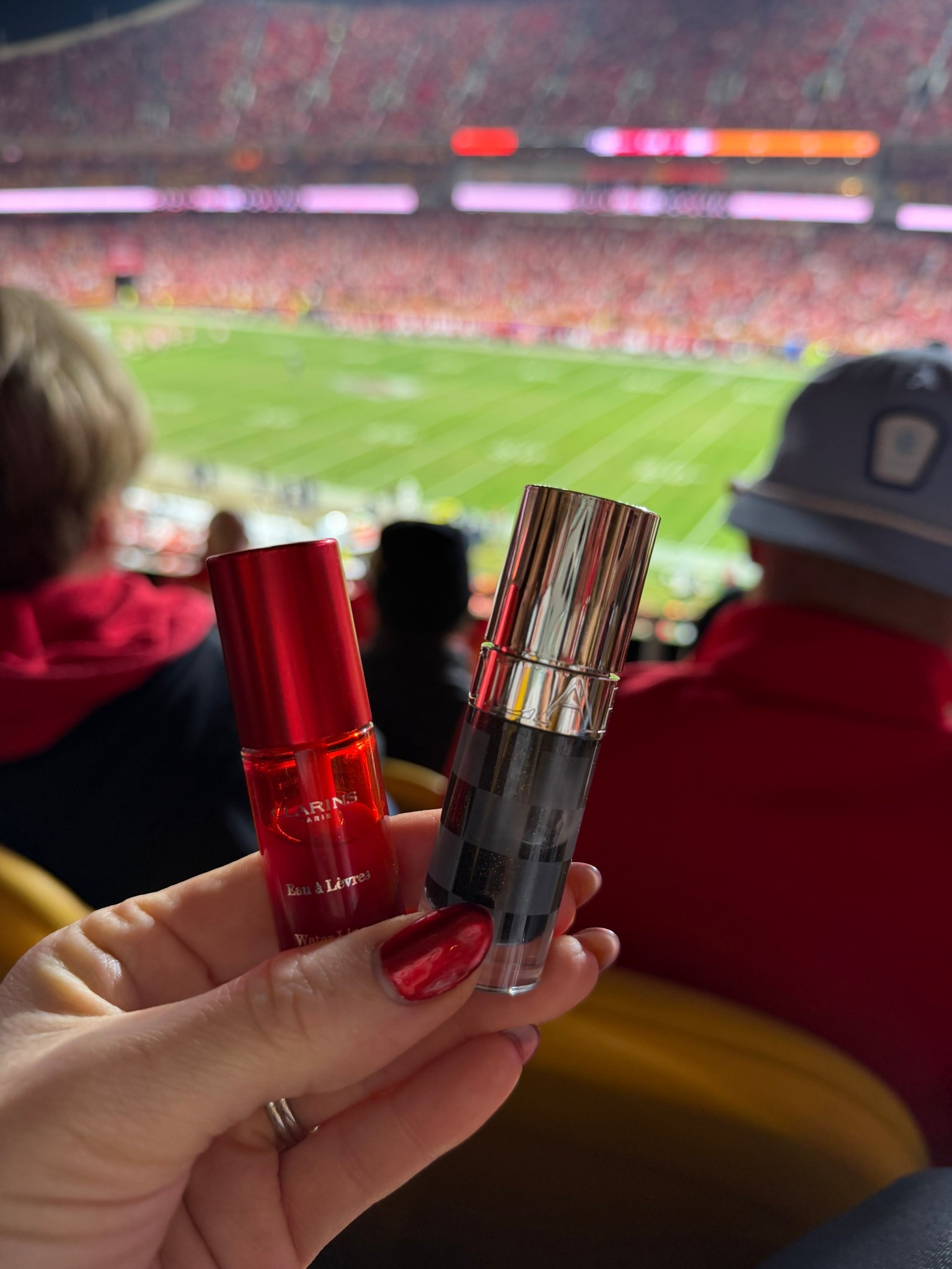 My red lip! Go chiefs! 