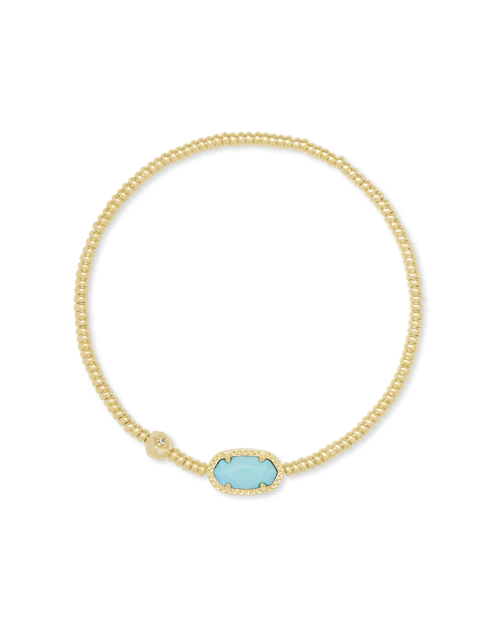Kendra Scott Grayson Gold Stretch Bracelet in Light Blue | Magnesite | Kendra Scott
