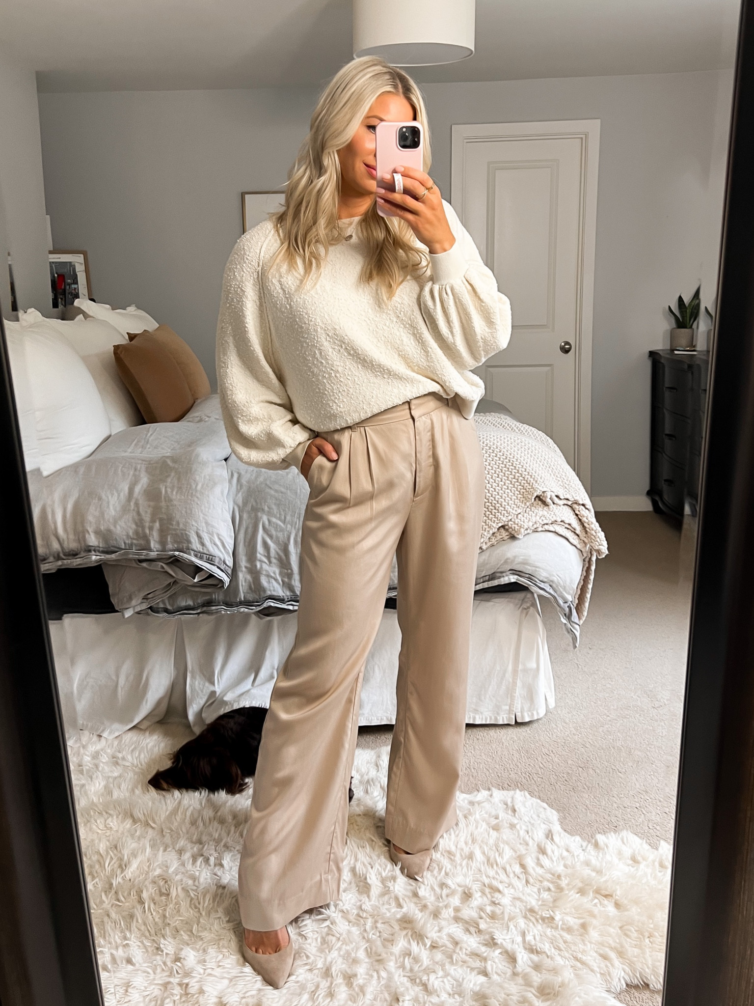 Trouser pants that fit incredibly well for the price. Tts
Free People sweater (I sized down for more shape)
Heels tts 
Workwear / Abercrombie 

#LTKworkwear #LTKunder100 #LTKstyletip
