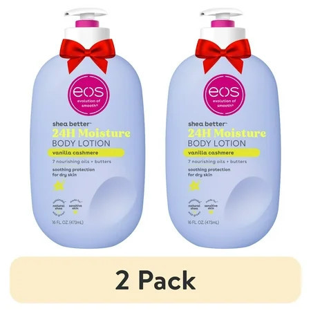 (2 pack) eos Shea Better 24H Moisture Body Lotion, Vanilla Cashmere, for Dry Skin, 16 fl oz | Walmart (US)