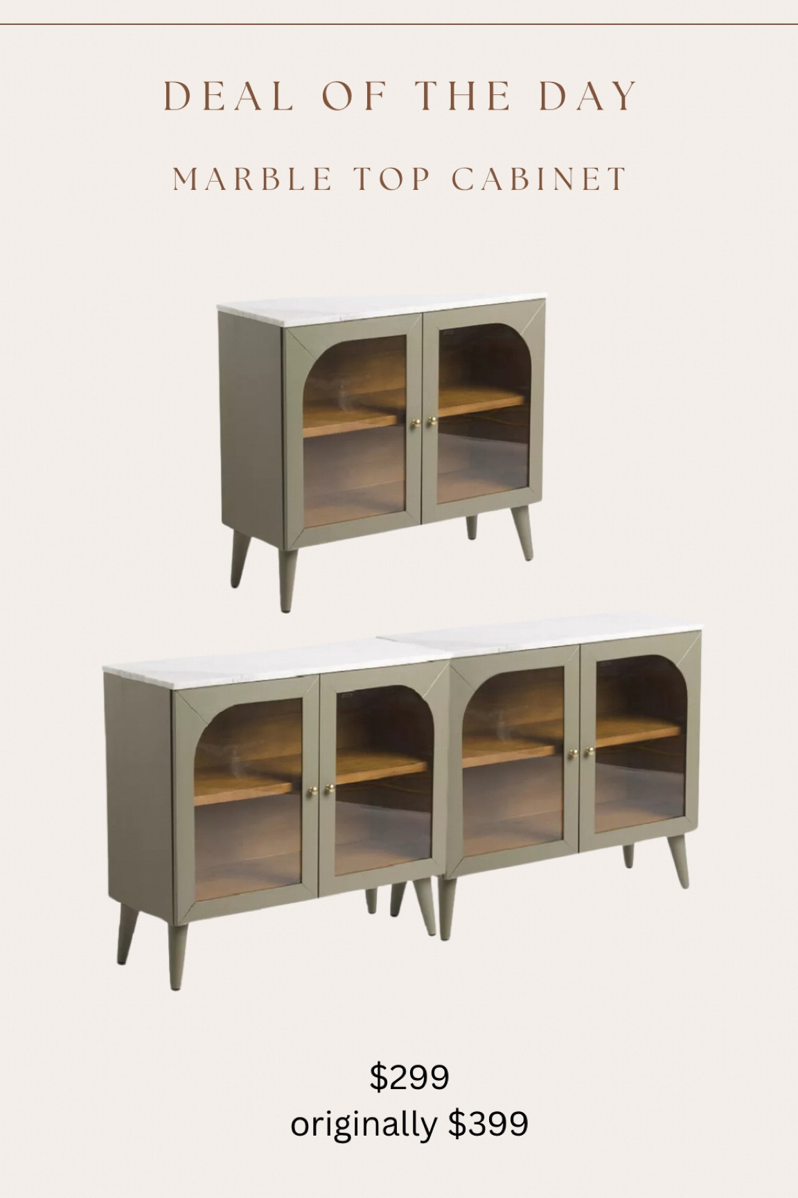 This stunning accent cabinet is on sale for $299! You can also get 2+ and oush side by side for sideboard or tv stand 

#LTKsalealert #LTKhome