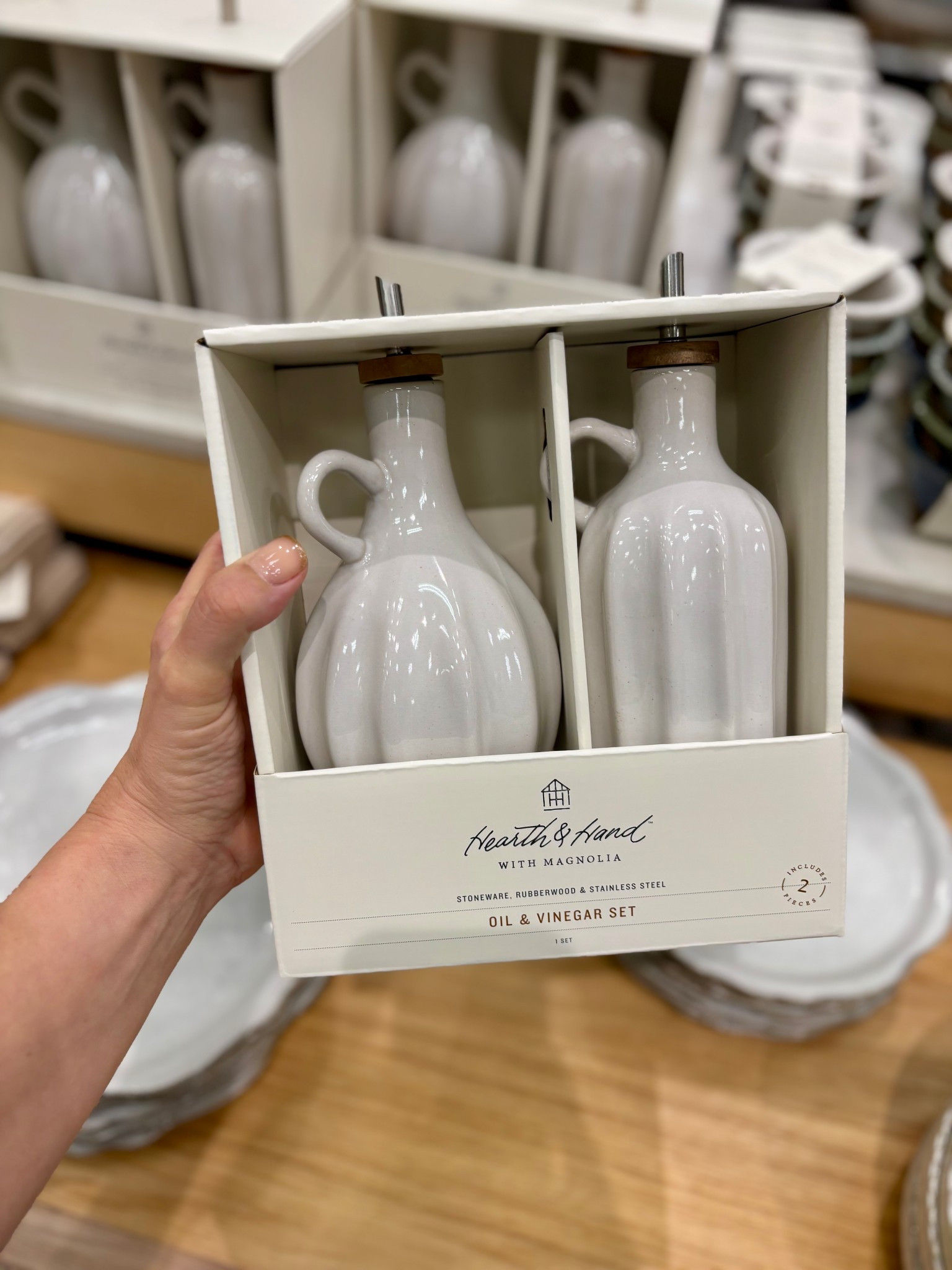 The prettiest oil and vinegar set from the new spring Hearth and Hand line at Target! 

#LTKFindsUnder50 #LTKHome