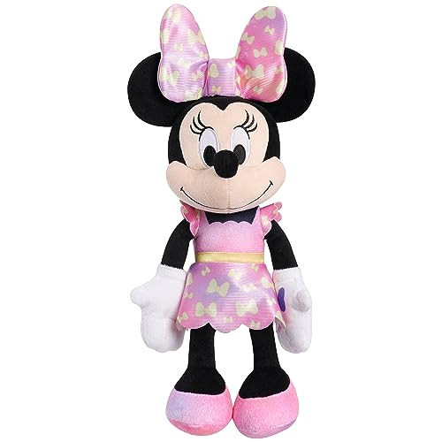Disney Junior Minnie Mouse Fashion Bow 14-inch Plush Stuffed Animal with Lights and Sounds, Kids Toys for Ages 3 Up by Just Play | Amazon (US)