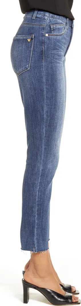 Wit & Wisdom 'Ab'Solution High Waist Raw Hem Skinny Crop Jeans | Nordstrom | Nordstrom