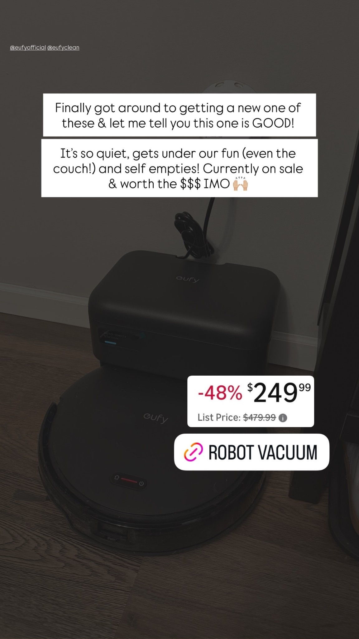 Finally got around to getting a new one of these & let me tell you this one is GOOD! 

It’s so quiet, gets under our fun (even the couch!) and self empties! Currently on sale & worth the $$$ IMO 🙌🏼 