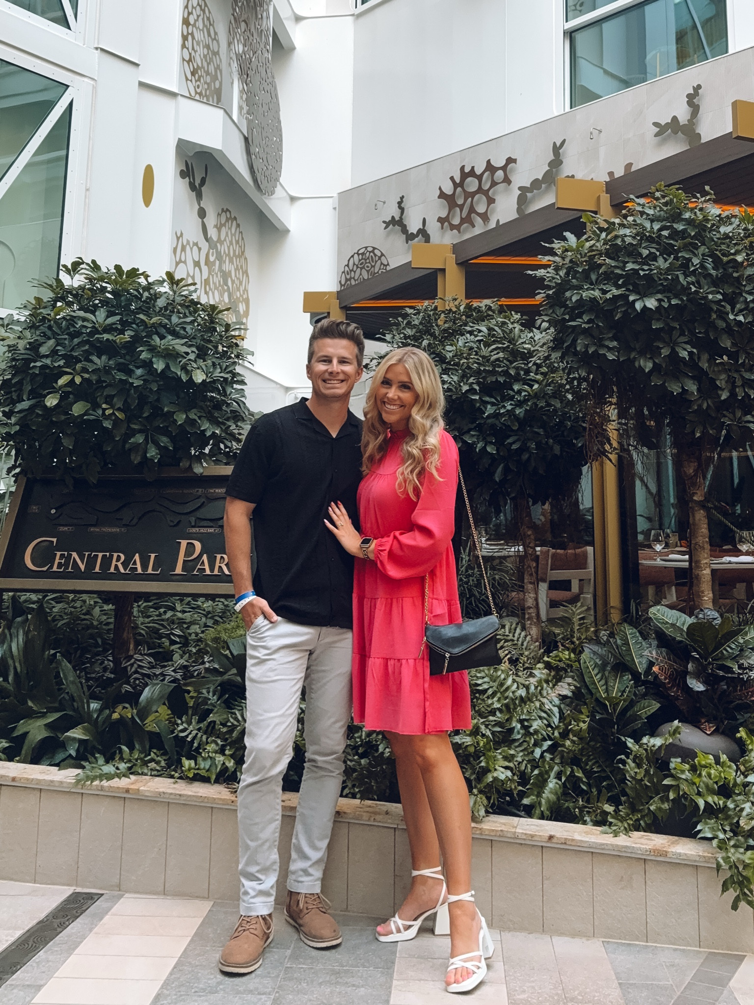 Cruise dinner outfit on Valentine’s Day! My dress comes in more colors!
Dress: wearing small
Heels: size up half 

