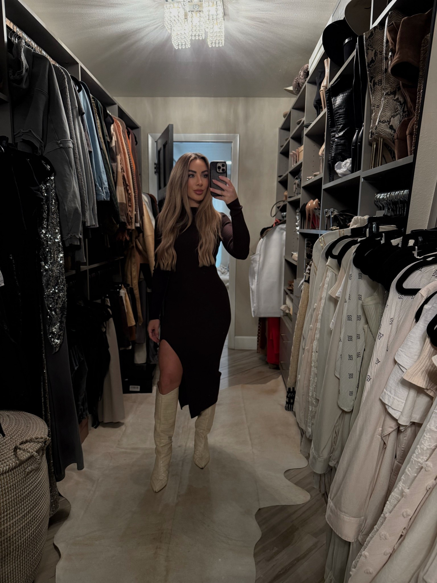 Rainy day / wearing a small in aritzia
dress, boots are TTS

#LTKSeasonal #LTKWorkwear #LTKootd