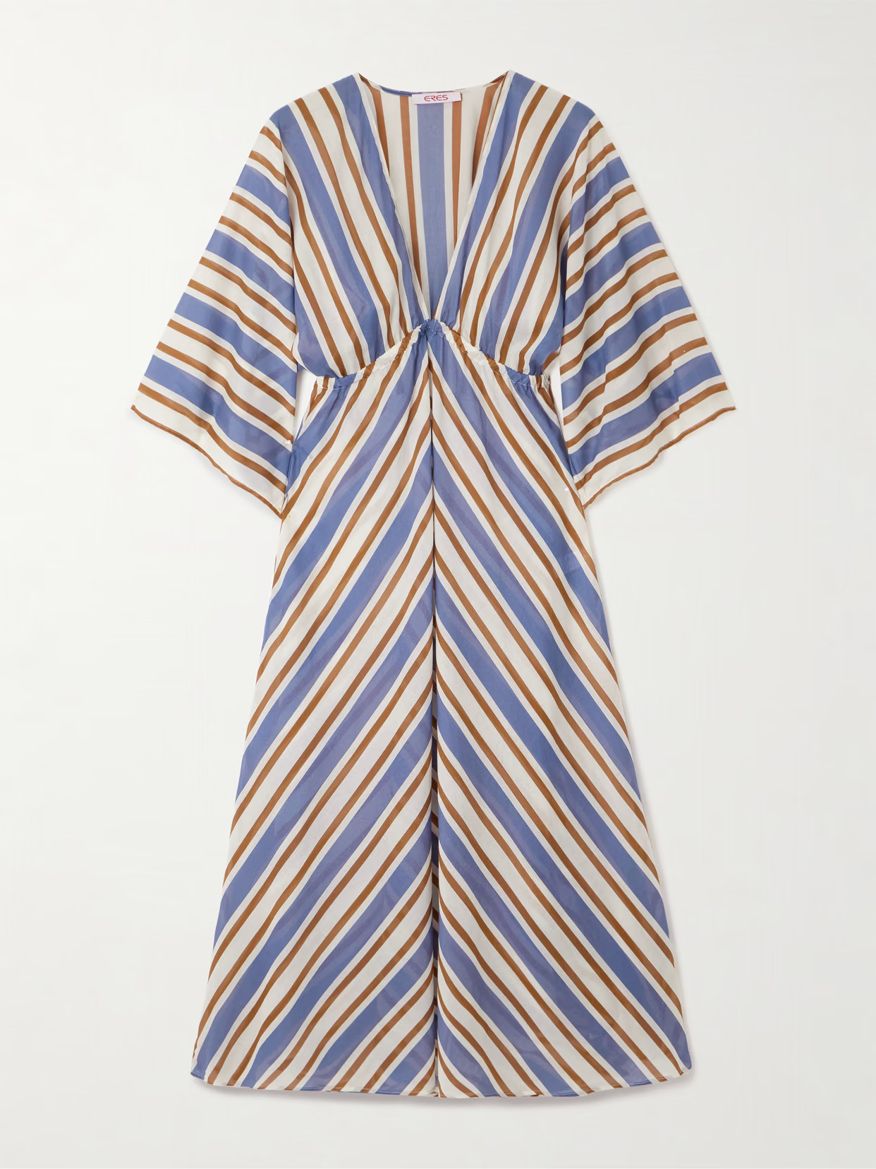 Eres - Sailor Summer Striped Cotton-voile Kaftan - Blue - large | NET-A-PORTER APAC