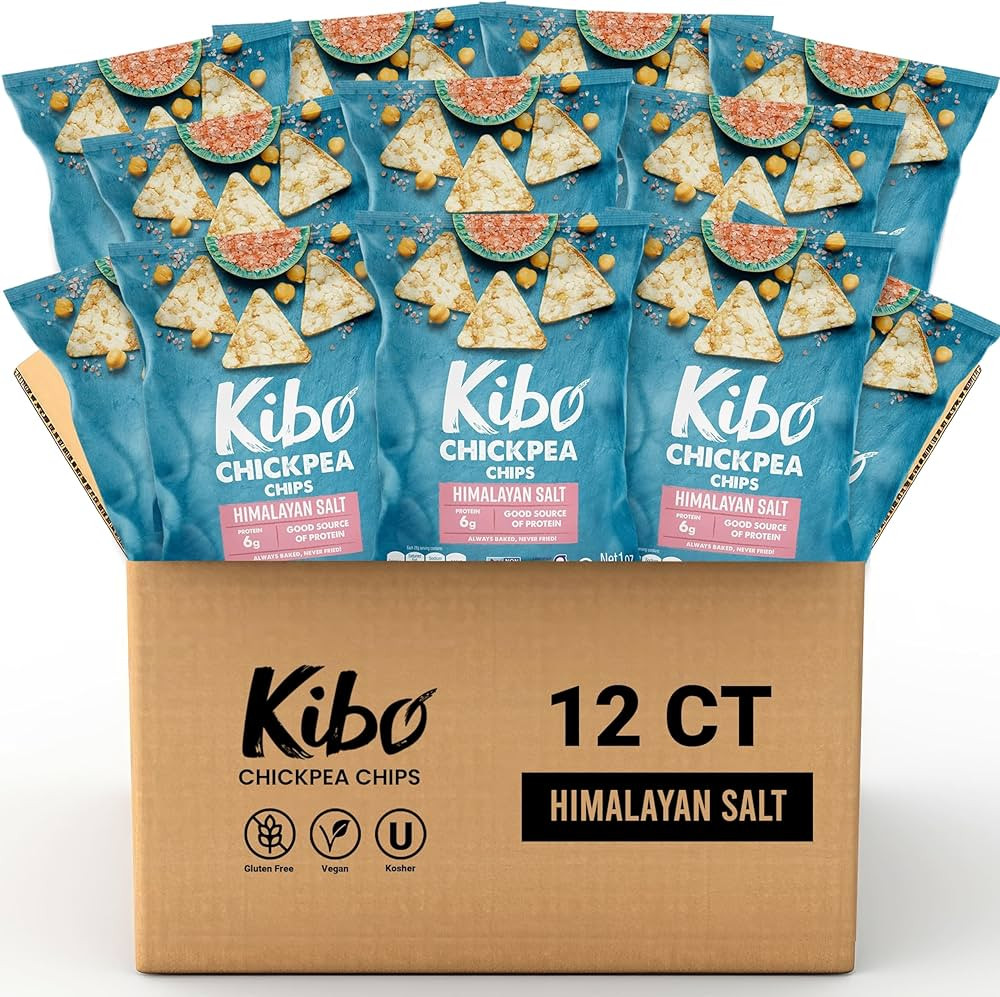 Kibo Chickpea Chips - Gluten Free and Plant-Based, Non-GMO, Kosher + Vegan. Himalayan Salt, 1 oz.... | Amazon (US)