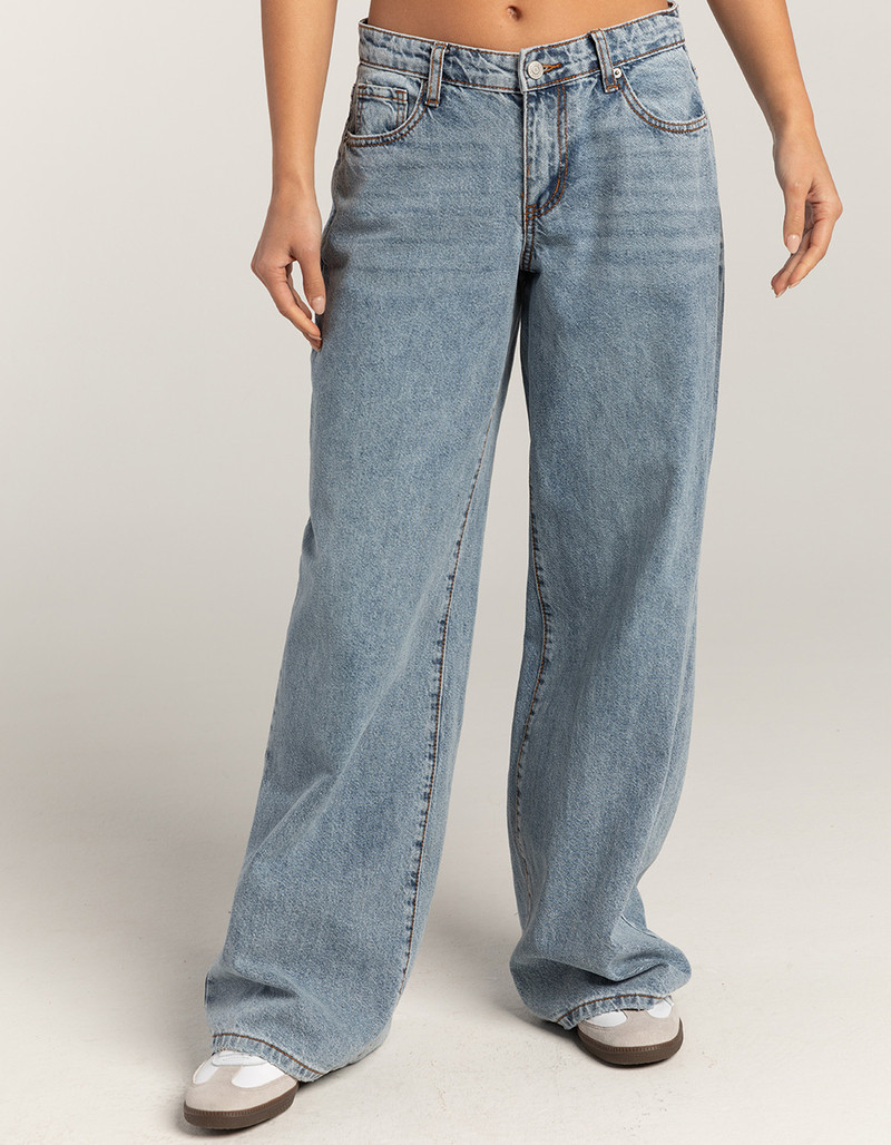 RSQ Womens Low Rise Wide Leg Jeans | Tillys