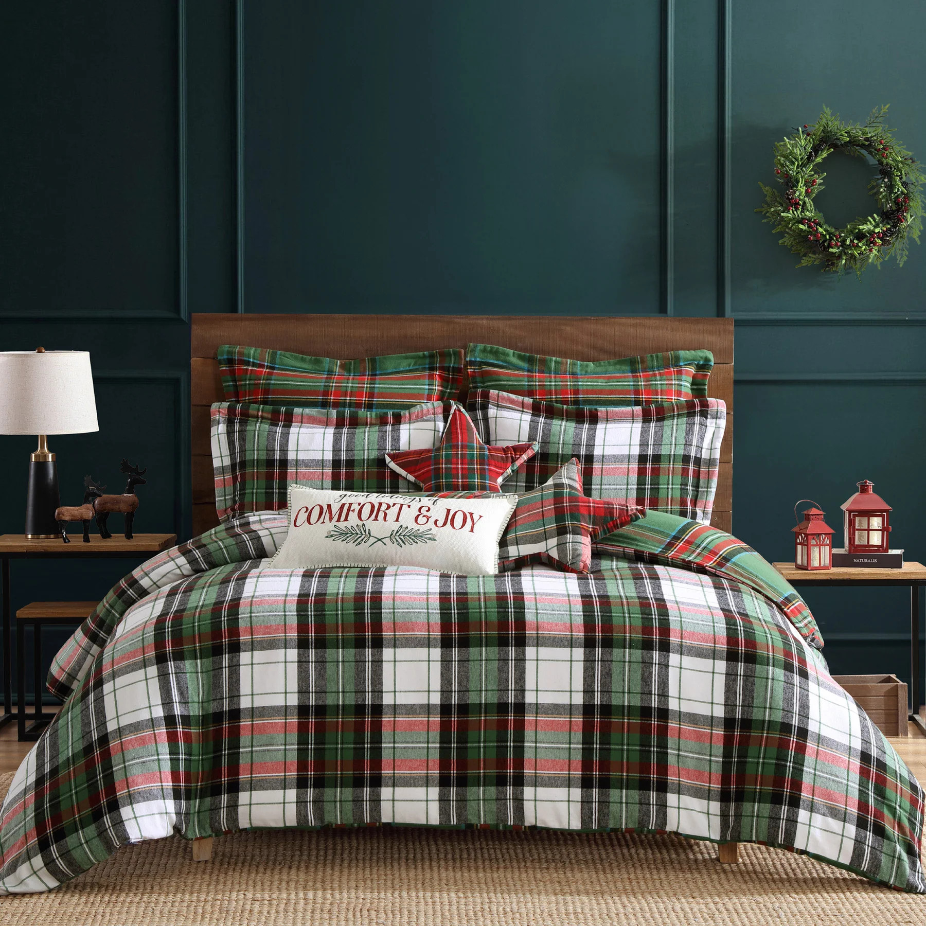 Spencer Plaid Flannel Duvet/Comforter Set | Levtex Home