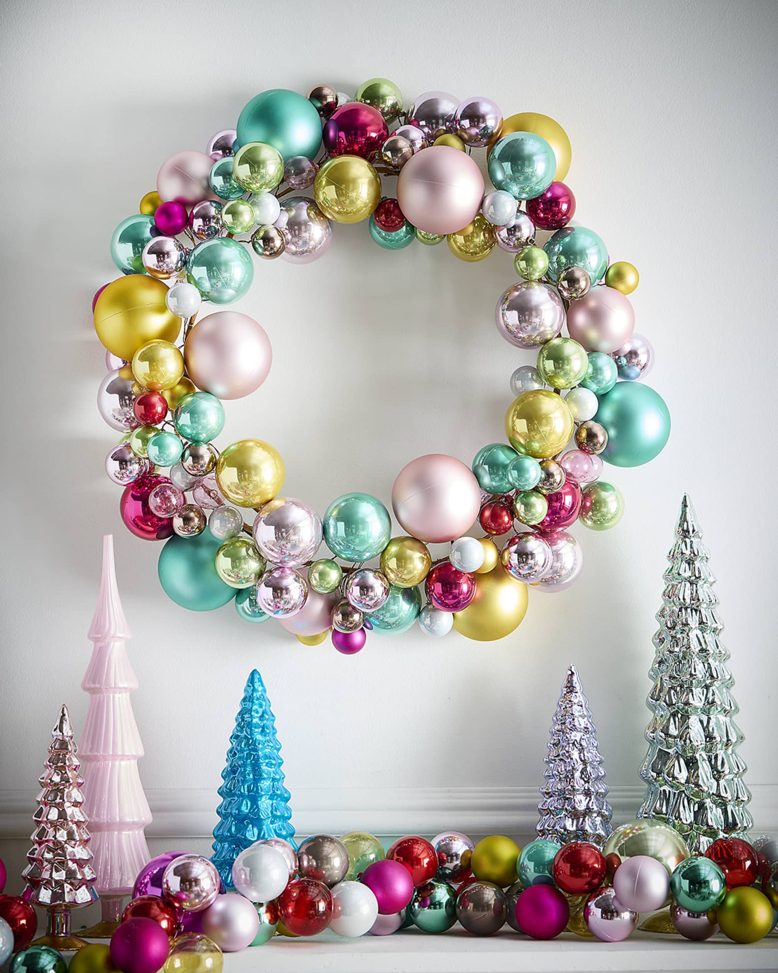 Merriment 30" Wreath | Neiman Marcus