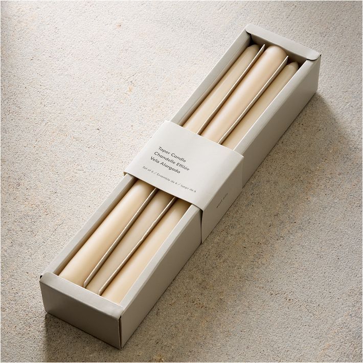 Simple Taper Candles (Set of 6) | West Elm (US)