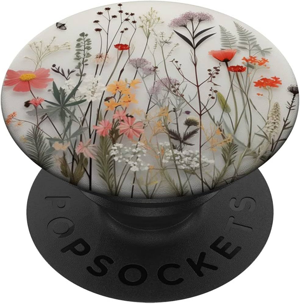 Mixed Flower Bouquet Floral Pattern PopSockets Standard PopGrip | Amazon (US)