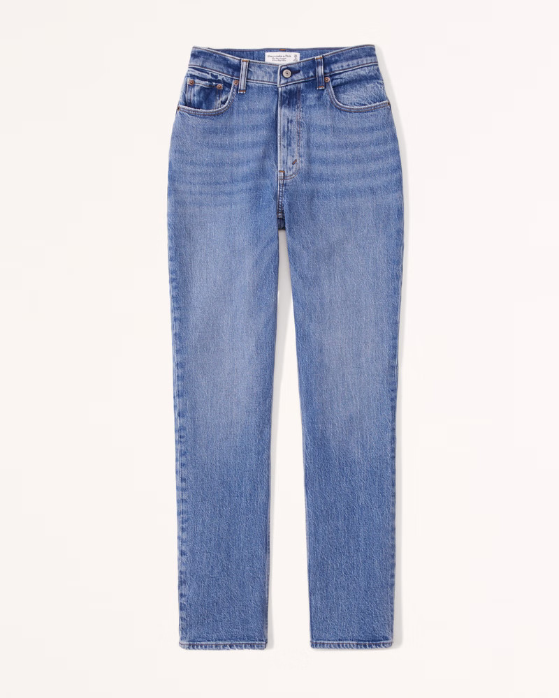 Curve Love Ultra High Rise 90s Straight Jean | Abercrombie & Fitch (US)
