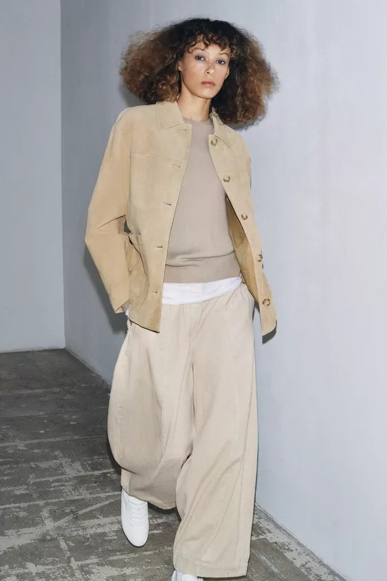 SUEDE LEATHER JACKET ZW COLLECTION LIMITED EDITION | Zara Canada