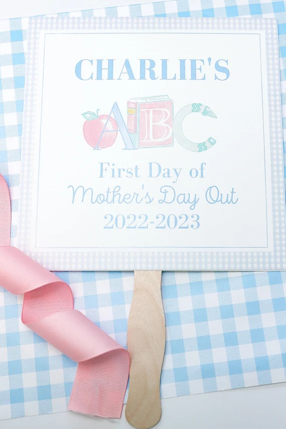 Blue First Day of School Handheld Sign / Personalized / Back - Etsy | Etsy (US)